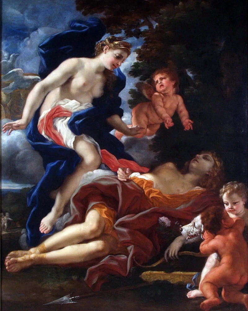 La morte di Adone - G.Battista Gaulli, il Baciccio